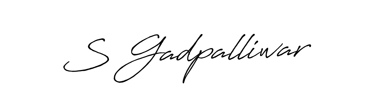 Make a beautiful signature design for name S Gadpalliwar. Use this online signature maker to create a handwritten signature for free. S Gadpalliwar signature style 7 images and pictures png