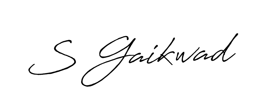 Once you've used our free online signature maker to create your best signature Antro_Vectra_Bolder style, it's time to enjoy all of the benefits that S Gaikwad name signing documents. S Gaikwad signature style 7 images and pictures png