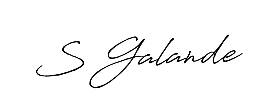 if you are searching for the best signature style for your name S Galande. so please give up your signature search. here we have designed multiple signature styles  using Antro_Vectra_Bolder. S Galande signature style 7 images and pictures png