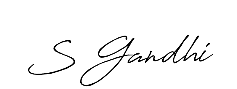 Also You can easily find your signature by using the search form. We will create S Gandhi name handwritten signature images for you free of cost using Antro_Vectra_Bolder sign style. S Gandhi signature style 7 images and pictures png