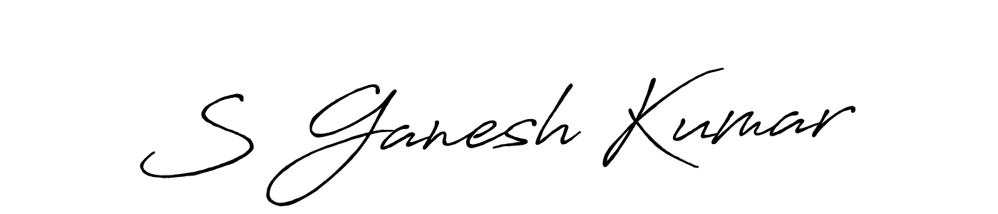 Make a beautiful signature design for name S Ganesh Kumar. Use this online signature maker to create a handwritten signature for free. S Ganesh Kumar signature style 7 images and pictures png