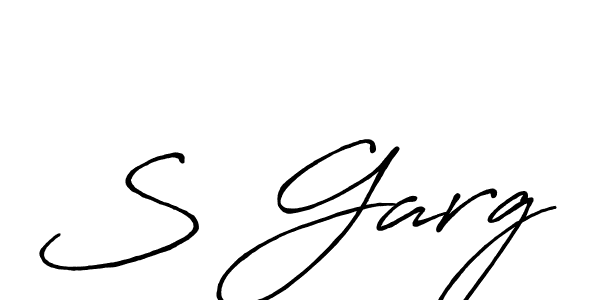 Similarly Antro_Vectra_Bolder is the best handwritten signature design. Signature creator online .You can use it as an online autograph creator for name S Garg. S Garg signature style 7 images and pictures png