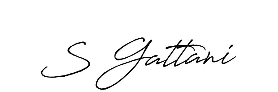 S Gattani stylish signature style. Best Handwritten Sign (Antro_Vectra_Bolder) for my name. Handwritten Signature Collection Ideas for my name S Gattani. S Gattani signature style 7 images and pictures png