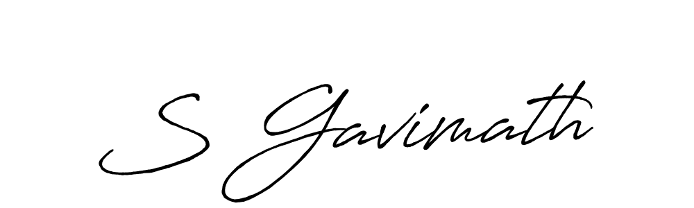 S Gavimath stylish signature style. Best Handwritten Sign (Antro_Vectra_Bolder) for my name. Handwritten Signature Collection Ideas for my name S Gavimath. S Gavimath signature style 7 images and pictures png