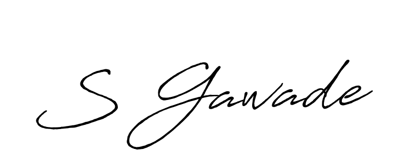 How to make S Gawade signature? Antro_Vectra_Bolder is a professional autograph style. Create handwritten signature for S Gawade name. S Gawade signature style 7 images and pictures png