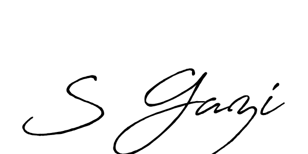 This is the best signature style for the S Gazi name. Also you like these signature font (Antro_Vectra_Bolder). Mix name signature. S Gazi signature style 7 images and pictures png