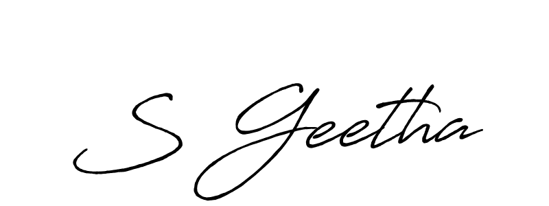 Antro_Vectra_Bolder is a professional signature style that is perfect for those who want to add a touch of class to their signature. It is also a great choice for those who want to make their signature more unique. Get S Geetha name to fancy signature for free. S Geetha signature style 7 images and pictures png