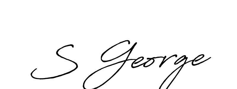 How to Draw S George signature style? Antro_Vectra_Bolder is a latest design signature styles for name S George. S George signature style 7 images and pictures png