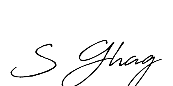 The best way (Antro_Vectra_Bolder) to make a short signature is to pick only two or three words in your name. The name S Ghag include a total of six letters. For converting this name. S Ghag signature style 7 images and pictures png