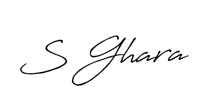 How to make S Ghara name signature. Use Antro_Vectra_Bolder style for creating short signs online. This is the latest handwritten sign. S Ghara signature style 7 images and pictures png