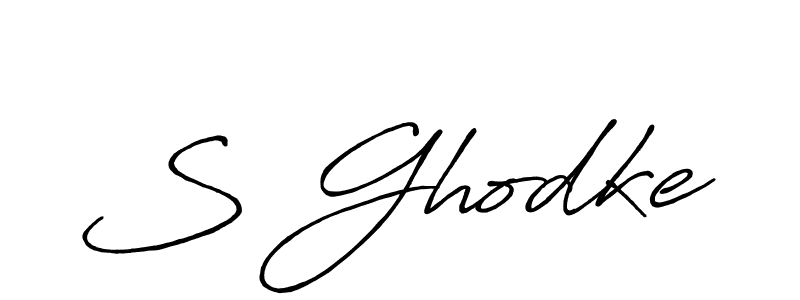 Design your own signature with our free online signature maker. With this signature software, you can create a handwritten (Antro_Vectra_Bolder) signature for name S Ghodke. S Ghodke signature style 7 images and pictures png