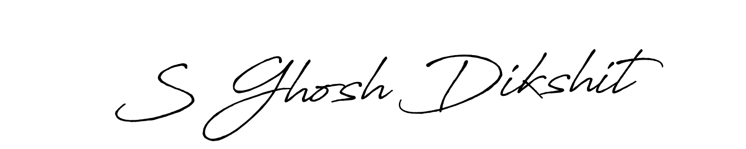 S Ghosh Dikshit stylish signature style. Best Handwritten Sign (Antro_Vectra_Bolder) for my name. Handwritten Signature Collection Ideas for my name S Ghosh Dikshit. S Ghosh Dikshit signature style 7 images and pictures png
