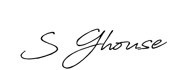 How to make S Ghouse name signature. Use Antro_Vectra_Bolder style for creating short signs online. This is the latest handwritten sign. S Ghouse signature style 7 images and pictures png