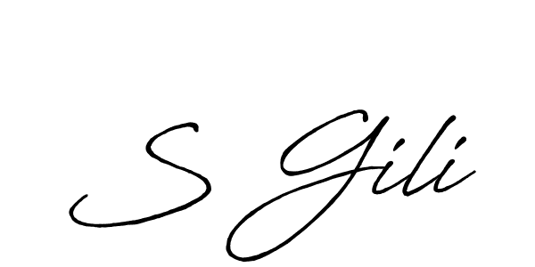 It looks lik you need a new signature style for name S Gili. Design unique handwritten (Antro_Vectra_Bolder) signature with our free signature maker in just a few clicks. S Gili signature style 7 images and pictures png