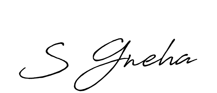 Once you've used our free online signature maker to create your best signature Antro_Vectra_Bolder style, it's time to enjoy all of the benefits that S Gneha name signing documents. S Gneha signature style 7 images and pictures png