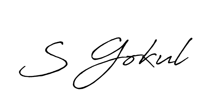 Best and Professional Signature Style for S Gokul. Antro_Vectra_Bolder Best Signature Style Collection. S Gokul signature style 7 images and pictures png