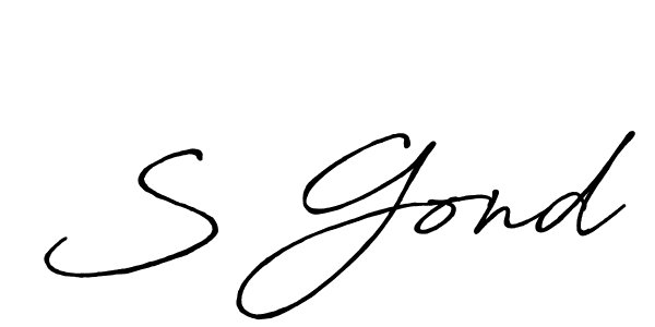 How to Draw S Gond signature style? Antro_Vectra_Bolder is a latest design signature styles for name S Gond. S Gond signature style 7 images and pictures png