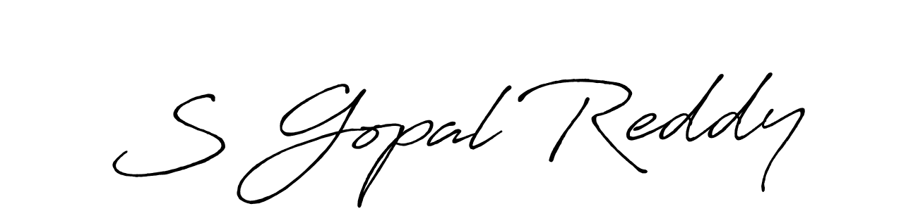 It looks lik you need a new signature style for name S Gopal Reddy. Design unique handwritten (Antro_Vectra_Bolder) signature with our free signature maker in just a few clicks. S Gopal Reddy signature style 7 images and pictures png
