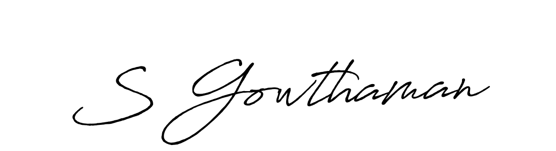 It looks lik you need a new signature style for name S Gowthaman. Design unique handwritten (Antro_Vectra_Bolder) signature with our free signature maker in just a few clicks. S Gowthaman signature style 7 images and pictures png