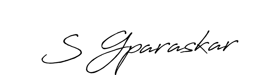 Use a signature maker to create a handwritten signature online. With this signature software, you can design (Antro_Vectra_Bolder) your own signature for name S Gparaskar. S Gparaskar signature style 7 images and pictures png