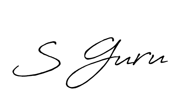 This is the best signature style for the S Guru name. Also you like these signature font (Antro_Vectra_Bolder). Mix name signature. S Guru signature style 7 images and pictures png