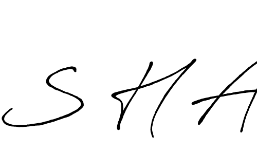 if you are searching for the best signature style for your name S H A. so please give up your signature search. here we have designed multiple signature styles  using Antro_Vectra_Bolder. S H A signature style 7 images and pictures png