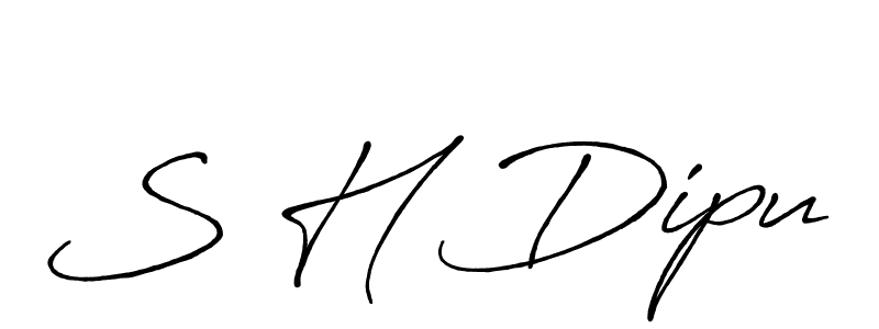 See photos of S H Dipu official signature by Spectra . Check more albums & portfolios. Read reviews & check more about Antro_Vectra_Bolder font. S H Dipu signature style 7 images and pictures png