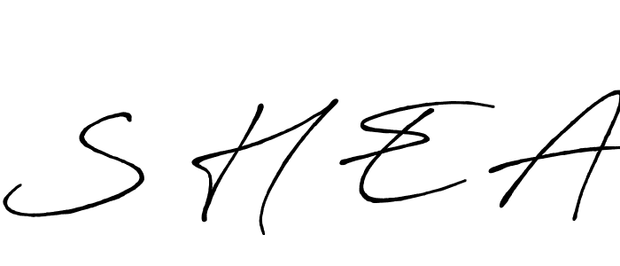 It looks lik you need a new signature style for name S H E A. Design unique handwritten (Antro_Vectra_Bolder) signature with our free signature maker in just a few clicks. S H E A signature style 7 images and pictures png