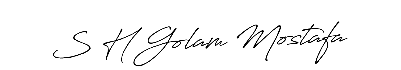 You can use this online signature creator to create a handwritten signature for the name S H Golam Mostafa. This is the best online autograph maker. S H Golam Mostafa signature style 7 images and pictures png