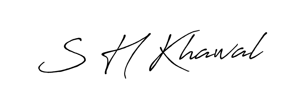 Best and Professional Signature Style for S H Khawal. Antro_Vectra_Bolder Best Signature Style Collection. S H Khawal signature style 7 images and pictures png