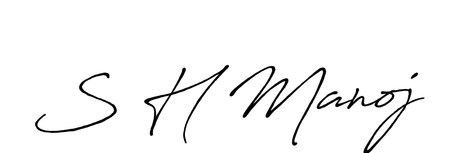 Here are the top 10 professional signature styles for the name S H Manoj. These are the best autograph styles you can use for your name. S H Manoj signature style 7 images and pictures png