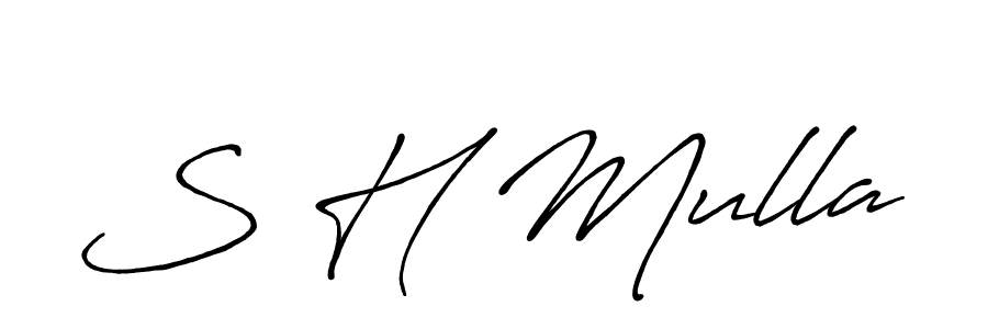 Once you've used our free online signature maker to create your best signature Antro_Vectra_Bolder style, it's time to enjoy all of the benefits that S H Mulla name signing documents. S H Mulla signature style 7 images and pictures png