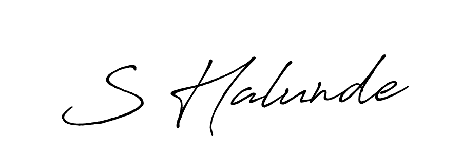 Antro_Vectra_Bolder is a professional signature style that is perfect for those who want to add a touch of class to their signature. It is also a great choice for those who want to make their signature more unique. Get S Halunde name to fancy signature for free. S Halunde signature style 7 images and pictures png