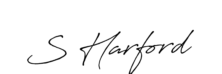 Create a beautiful signature design for name S Harford. With this signature (Antro_Vectra_Bolder) fonts, you can make a handwritten signature for free. S Harford signature style 7 images and pictures png