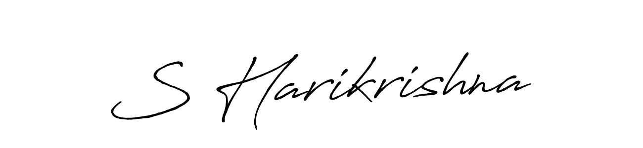 The best way (Antro_Vectra_Bolder) to make a short signature is to pick only two or three words in your name. The name S Harikrishna include a total of six letters. For converting this name. S Harikrishna signature style 7 images and pictures png