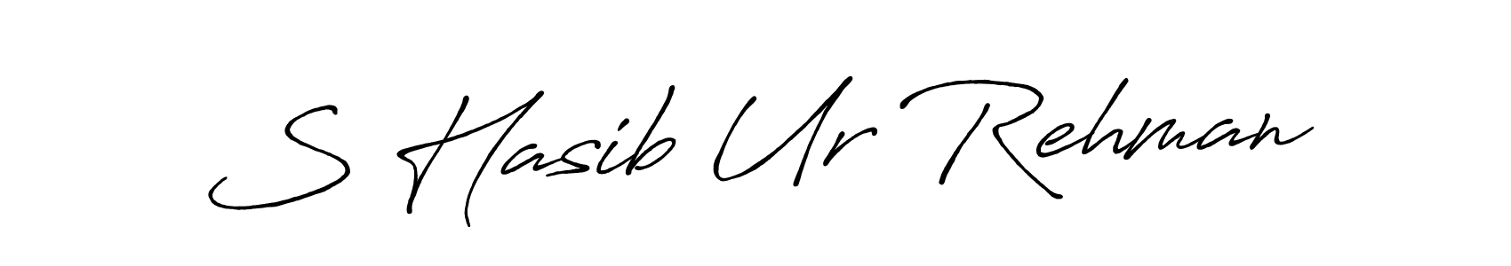 Similarly Antro_Vectra_Bolder is the best handwritten signature design. Signature creator online .You can use it as an online autograph creator for name S Hasib Ur Rehman. S Hasib Ur Rehman signature style 7 images and pictures png
