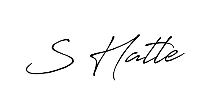 You should practise on your own different ways (Antro_Vectra_Bolder) to write your name (S Hatle) in signature. don't let someone else do it for you. S Hatle signature style 7 images and pictures png