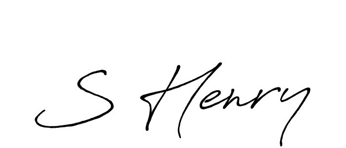 How to make S Henry name signature. Use Antro_Vectra_Bolder style for creating short signs online. This is the latest handwritten sign. S Henry signature style 7 images and pictures png