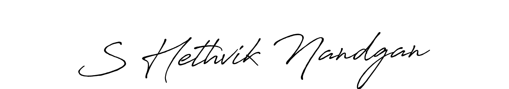 You can use this online signature creator to create a handwritten signature for the name S Hethvik Nandgan. This is the best online autograph maker. S Hethvik Nandgan signature style 7 images and pictures png