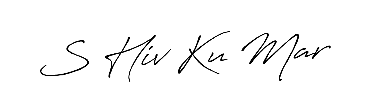 How to make S Hiv Ku Mar signature? Antro_Vectra_Bolder is a professional autograph style. Create handwritten signature for S Hiv Ku Mar name. S Hiv Ku Mar signature style 7 images and pictures png