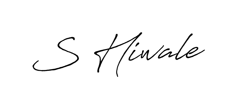 Also we have S Hiwale name is the best signature style. Create professional handwritten signature collection using Antro_Vectra_Bolder autograph style. S Hiwale signature style 7 images and pictures png