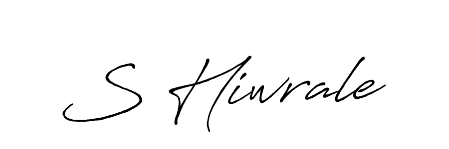 Create a beautiful signature design for name S Hiwrale. With this signature (Antro_Vectra_Bolder) fonts, you can make a handwritten signature for free. S Hiwrale signature style 7 images and pictures png