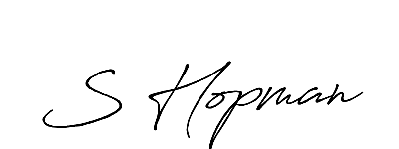 if you are searching for the best signature style for your name S Hopman. so please give up your signature search. here we have designed multiple signature styles  using Antro_Vectra_Bolder. S Hopman signature style 7 images and pictures png