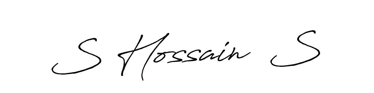 Antro_Vectra_Bolder is a professional signature style that is perfect for those who want to add a touch of class to their signature. It is also a great choice for those who want to make their signature more unique. Get S Hossain  S name to fancy signature for free. S Hossain  S signature style 7 images and pictures png