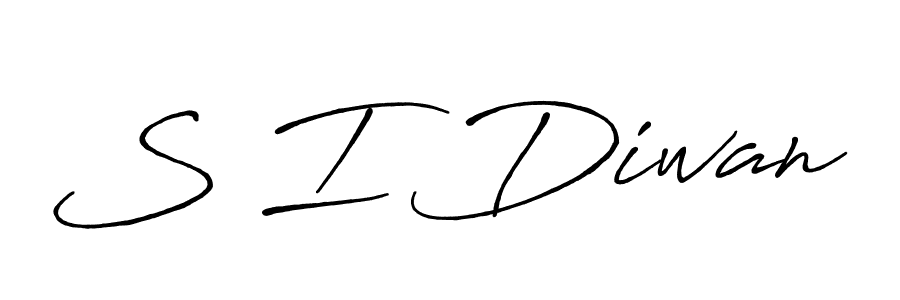 How to make S I Diwan name signature. Use Antro_Vectra_Bolder style for creating short signs online. This is the latest handwritten sign. S I Diwan signature style 7 images and pictures png