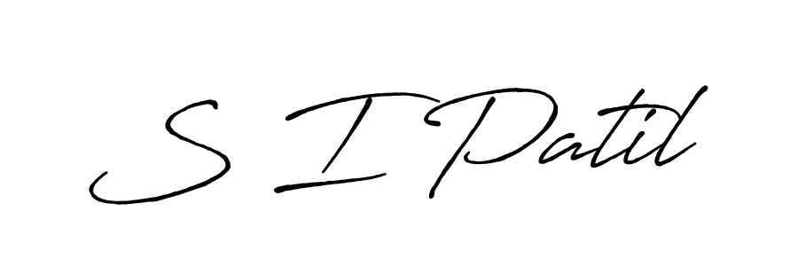 Design your own signature with our free online signature maker. With this signature software, you can create a handwritten (Antro_Vectra_Bolder) signature for name S I Patil. S I Patil signature style 7 images and pictures png