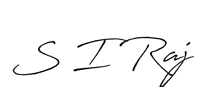 Also You can easily find your signature by using the search form. We will create S I Raj name handwritten signature images for you free of cost using Antro_Vectra_Bolder sign style. S I Raj signature style 7 images and pictures png