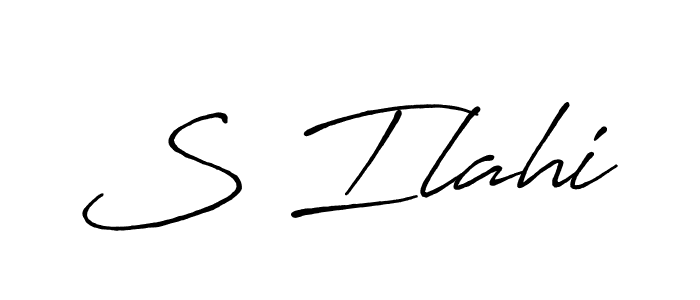 if you are searching for the best signature style for your name S Ilahi. so please give up your signature search. here we have designed multiple signature styles  using Antro_Vectra_Bolder. S Ilahi signature style 7 images and pictures png