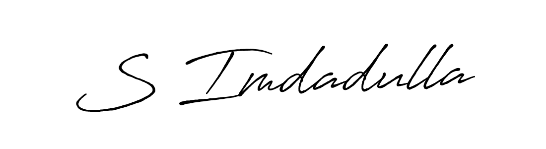 S Imdadulla stylish signature style. Best Handwritten Sign (Antro_Vectra_Bolder) for my name. Handwritten Signature Collection Ideas for my name S Imdadulla. S Imdadulla signature style 7 images and pictures png