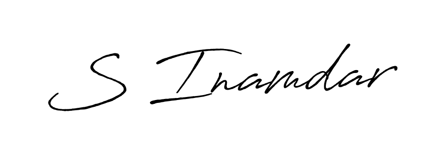 Also we have S Inamdar name is the best signature style. Create professional handwritten signature collection using Antro_Vectra_Bolder autograph style. S Inamdar signature style 7 images and pictures png